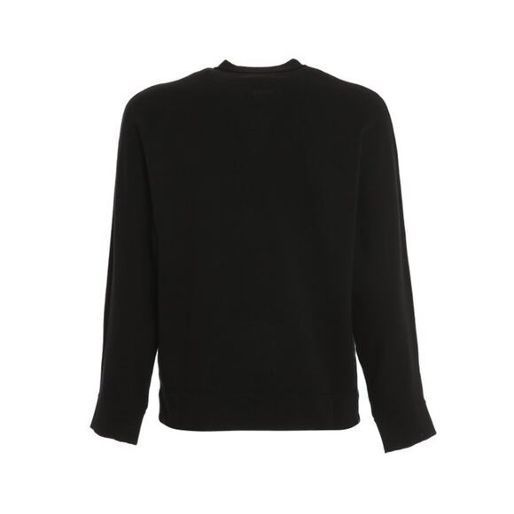 Stone Island Logo Intarsia Black Crewneck Sweater 7415514D1.V0029.L Men's Large - Picture 2 of 3